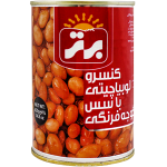 کنسرو لوبیا چیتی با سس گوجه فرنگی برتر